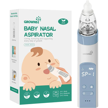 Hospital-Grade Electric Nasal Aspirator with Soft Tips