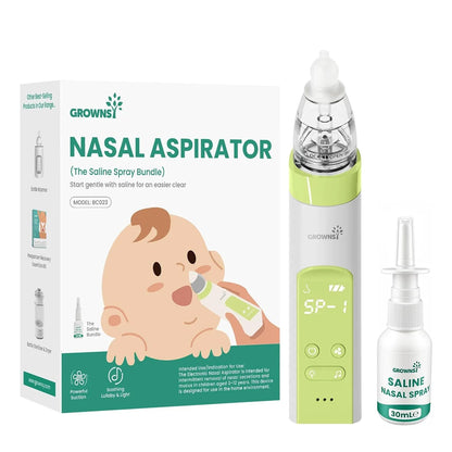 Hospital-Grade Electric Nasal Aspirator with Soft Tips