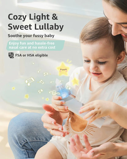 Hospital-Grade Electric Nasal Aspirator with Soft Tips